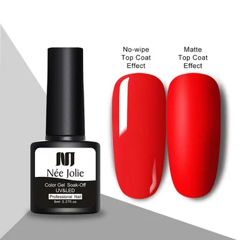 

2020 New Arrival Nail Gel Semi Permanent Varnish Soak Off UV LED Gel Nail Polish Base Coat No Wipe Top Color Gel Polish