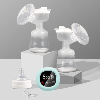 

Electric Double Breast Pump with LCD Touch Screen Baby Breastfeeding Auto Milker