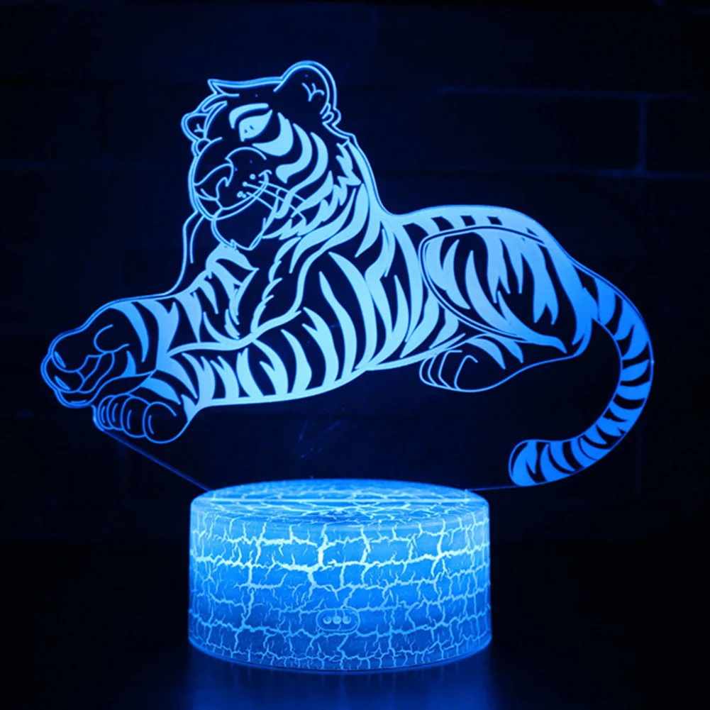 Подарок декоративные 3D USB Powered животных стенд ночной Светильник для дома затемнения спальня Цвет Изменение сенсорный датчик дистанционного управления