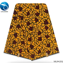 LIULANZHI хлопок принты высокое качество нигерийский Tissu воск платье Анкара швейная Ткань 6 ярдов Анкара печать ML9H2010-2116