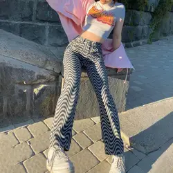 Outono de cintura alta solta calças jeans para mulheres y2k inverno moda casual perna reta calças largas mãe namorados streetwear