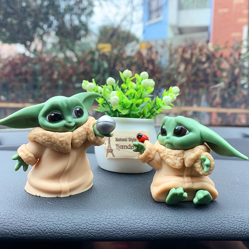 5pcs Yoda Baby Car Decoration Doll Center Console Decoration Doll For