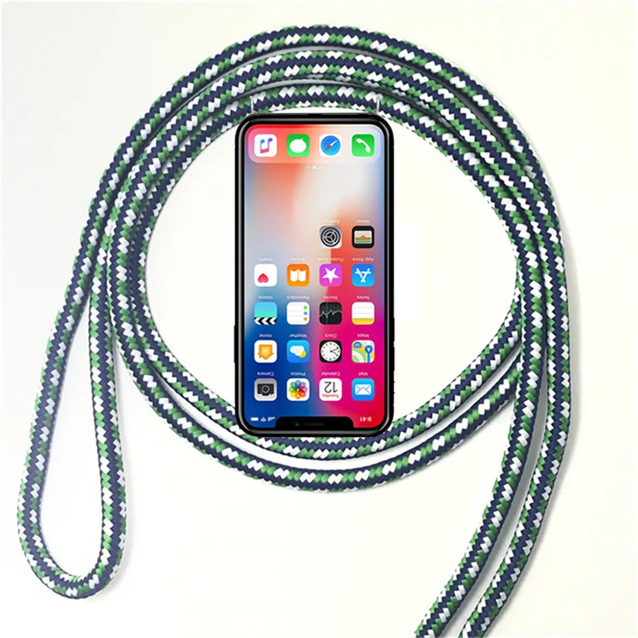 Case With Lanyard Necklace Shoulder Neck Strap Rope Cord for Samsung Galaxy S3 Duos Neo S6 S7 Edge S8 S2 Plus S4 S5 Mini Cover
