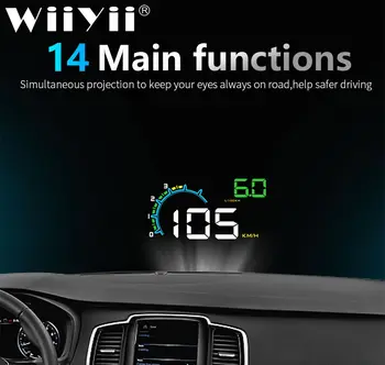 

D3000 car OBD2 HUD head-up display Digital Speedometer Head-Up Display Windshield Projector Overspeed RPM Fuel Alarm Vehicle