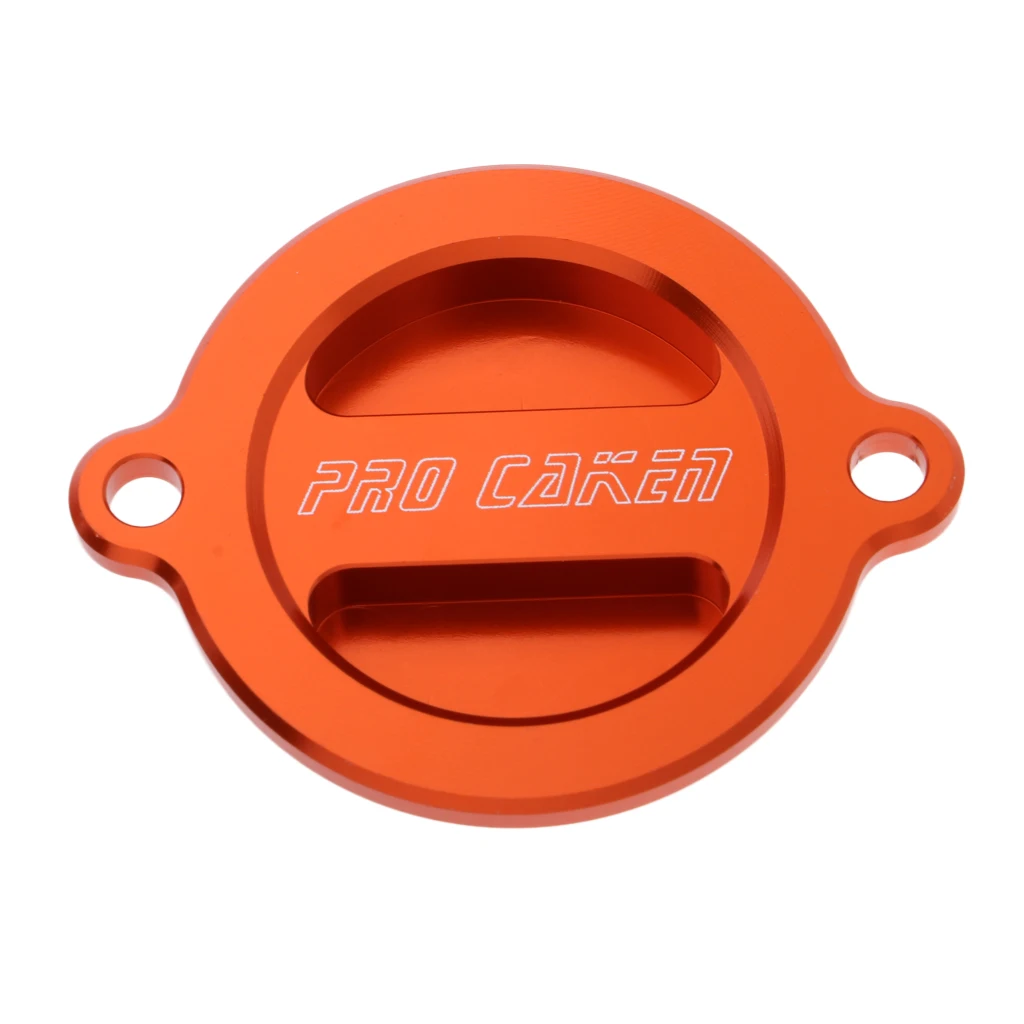 ORANGE MOTOCROSS OIL FILTER COVER CAP FOR   EXC-F450 12-16