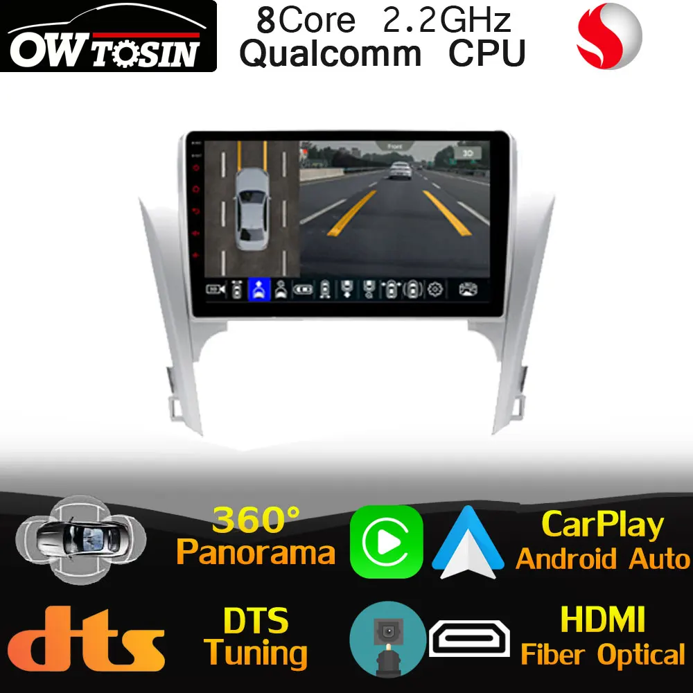 Восьмиядерный процессор Qualcomm Android для Toyota Camry XV50 2011-2014 автомобильное радио GPS 360