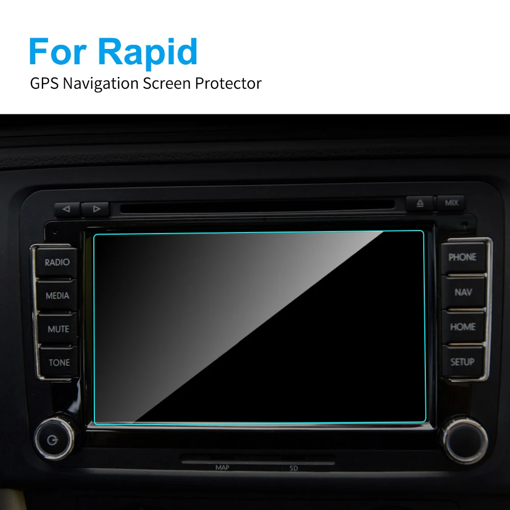 

6.5 Inch For Skoda Rapid Car GPS Navigation Screen Protector Tempered Glass Screen Protective Film Auto Interior Accessories