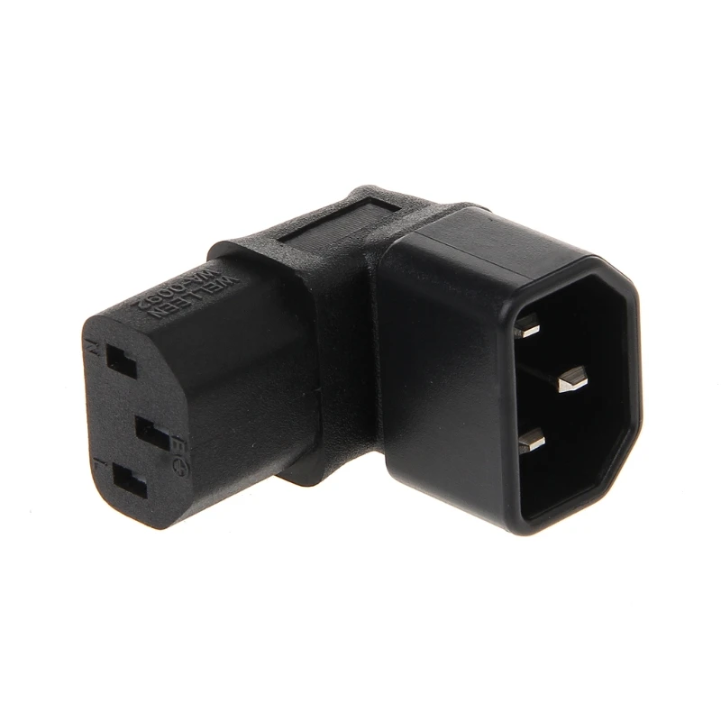 IEC 320 C14 мужчина к C13 женские 3 контактный вверх под углом AC Мощность Подключите