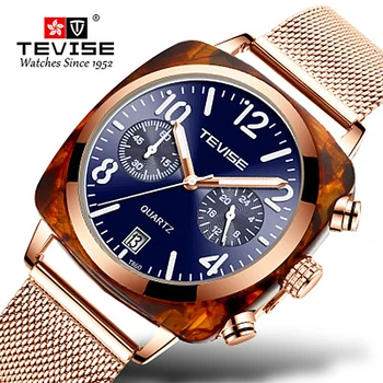 

Tevise Fashion Fully Automatic Mechanical Men Quartz Watches Switzerland Business Waterproof Wristwatches Clock Montre Homme