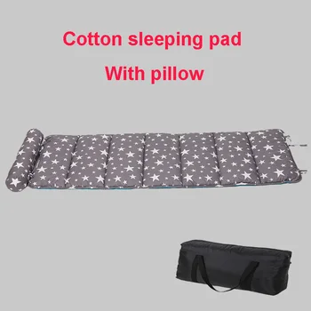 

Rooxin Home sleeping pad Cotton sleeping pad Lunch break pad with pillow widened and cotton non-slip portable sleeping pad