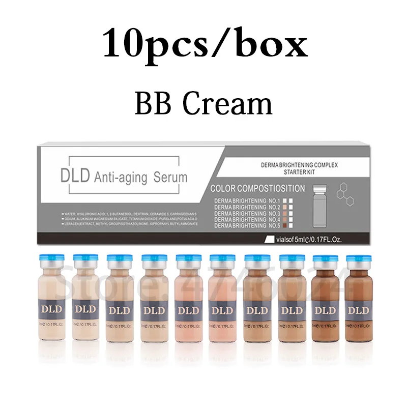 BB крем, светящийся прибор, ампульная сыворотка Dr. pen, используется для удаления акне, шрамов, морщин, пигментация, удаление, USB, электрический, беспроводной, pe - Цвет: 10pcs bb cream