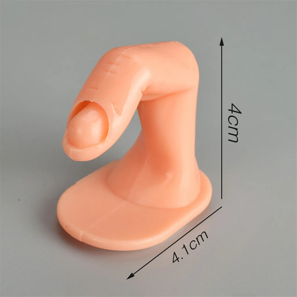 10pcs Fake Finger Nail Art Manicure Practice Training Display Decoration Tool Nail Practice Model Display Finger False Nails