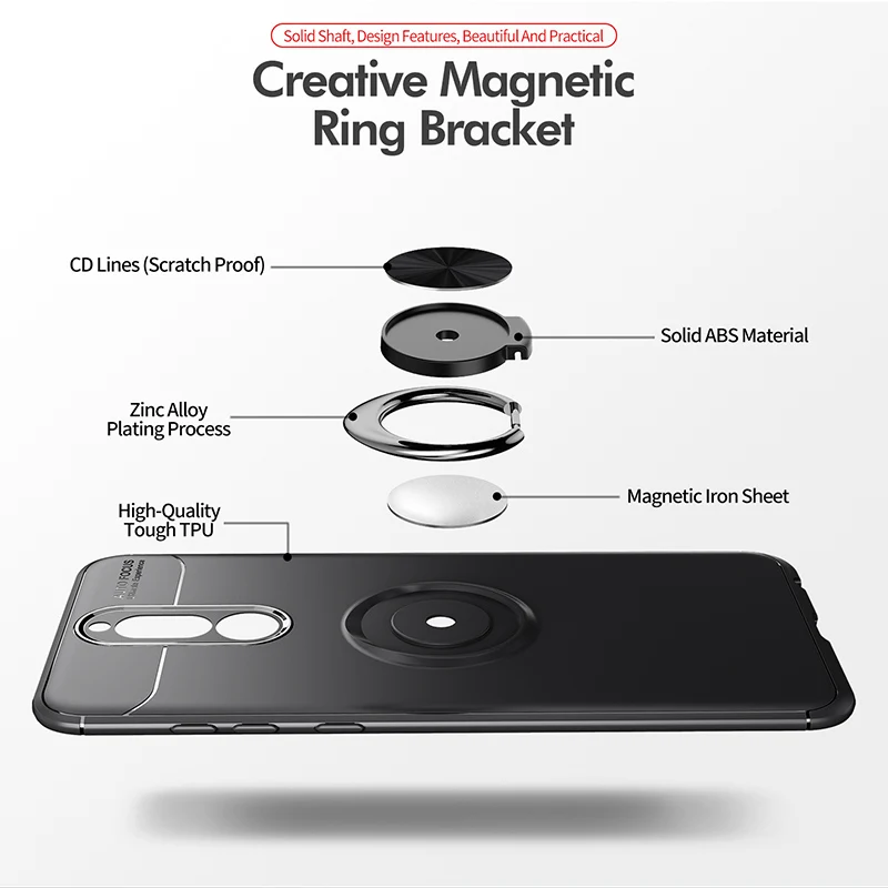 Роскошный мягкий противоударный чехол для Xiaomi Redmi 8A полное покрытие для Xiaomi Redmi 8A автомобильный держатель магнитное кольцо-кронштейн чехол s Fundas
