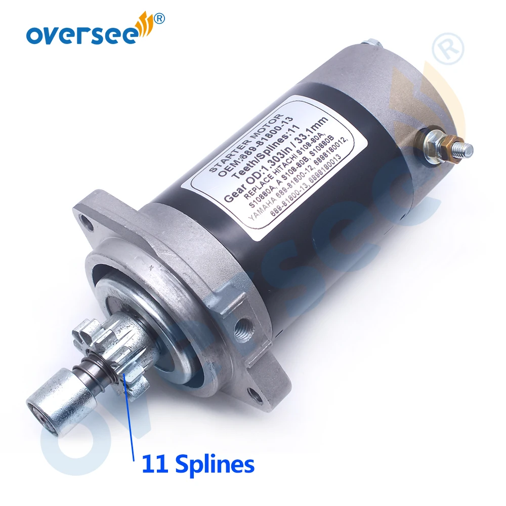 689 81800 подвесной мотор стартер для YAMAHA 25HP 30HP 13 или 12 61T 61N 695 69S 81800|starter motor|starter yamaha