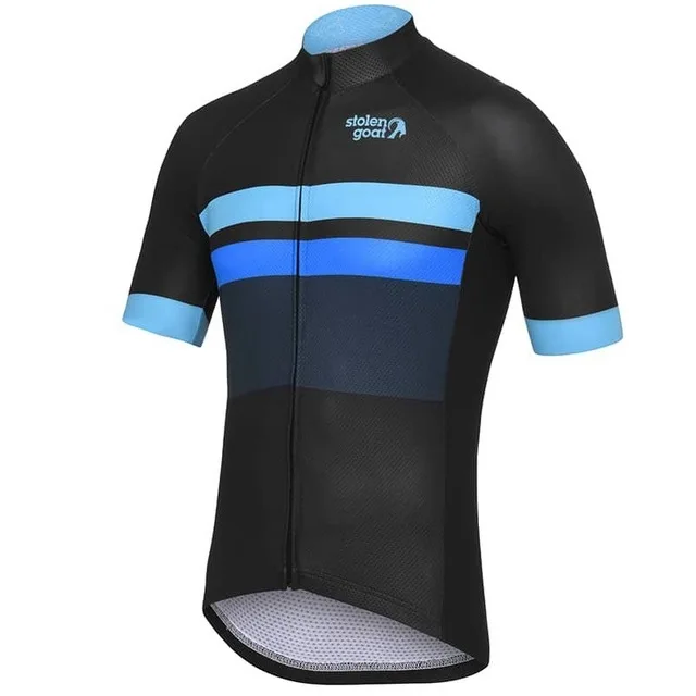 Синий Майки для велоспорта летняя одежда для велосипедных гонок Ropa Ciclismo с коротким рукавом mtb футболка для езды на велосипеде Maillot Ciclismo - Цвет: Синий