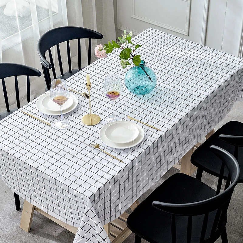 U Waterproof Oilproof Tablecloths Geometric Print Table Cloth Desk Background Cloth Table Cloth Home Decor Manteles Toalha De Mesa - Цвет: U