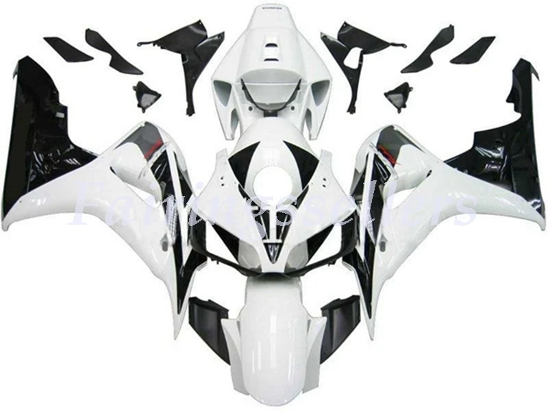 Литьевая Форма ABS Полный комплект обтекателя Подходит для Honda CBR1000RR 06 07 2006 2007 1000RR Обтекатели белая Вишня красный