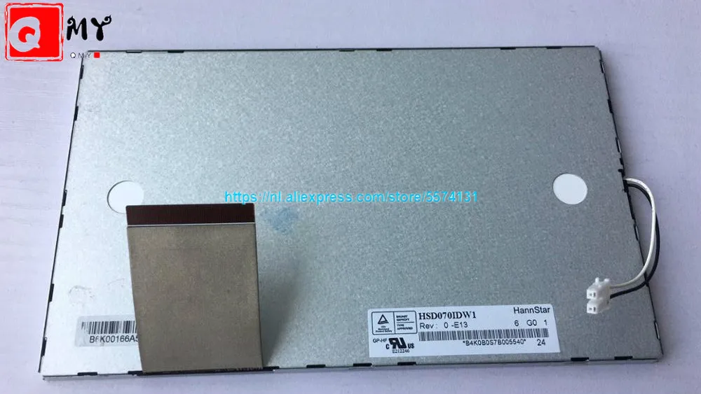 Новый 7-дюймовый ЖК-экран с сенсорным экраном 60 pin 800*480 HSD070IDW1-E11 E13 D00 для автомобильного dvd gps 165 мм * 100 мм * 5 мм