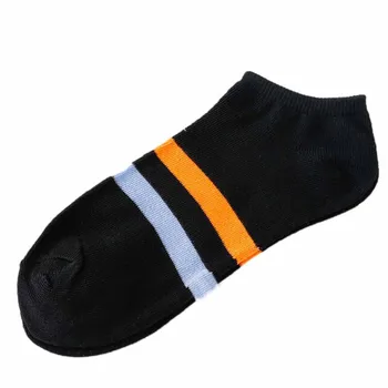 

1 Pair New Fashion 2019 Unisex Comfortable Stripe Cotton Socks Women Slippers Short Ankle Socks in Many Colour High Quality