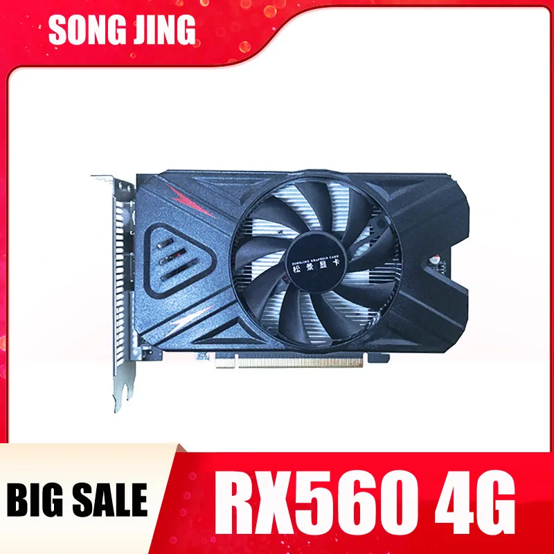Оригинальная видеокарта Songjing RX560 4 Гб 960 бит gnenvy Geforce графические пластины Gtx 1060 не