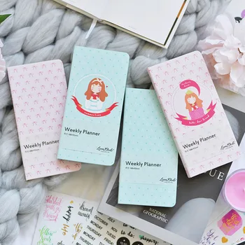 

Girly Series Notebook Weekly Plan Schedule Agenda Notebooks And Journals Blank Grid Planner Cute Korean Stationery