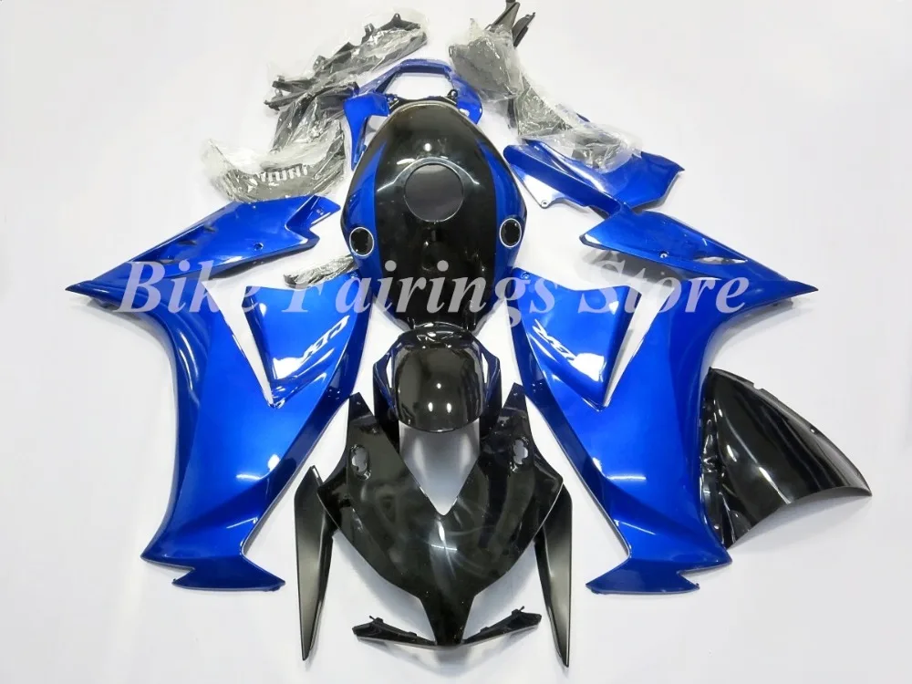 Литьевая Форма ABS мотоцикл обтекатели комплект Подходит для HONDA CBR1000RR 2013 Кузов Набор на заказ синий черный глянцевый