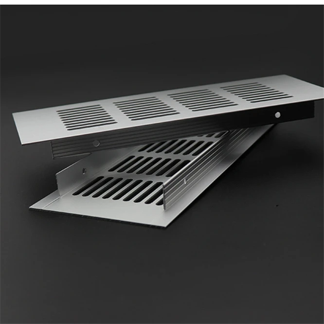 Aluminum alloy rectangular air vent grille ventilation cover Closet Shoe Wardrobe Cabinet Mesh Hole louver vent home Decor cover