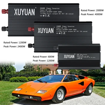 

Solar Power Inverter Pure Sine Wave Inverter 1200/2400/4000W DC 12/24V to AC 220V Car Power Inverter Voltage Charger Converter