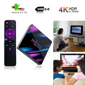 

Android 10.0 Tv box H96 MAX Rockchip 2GB 4G 16GB 32GB 64GB Android box Bluethooth 2.4/5.0G WiFi 4K 3D Google Play Smart Tv box