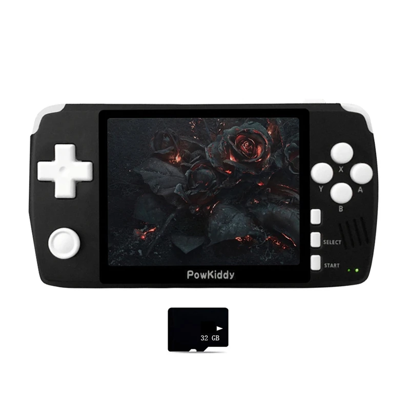 Игровая консоль Powkiddy Q80 портативная Ретро 1343 игр память 16 Гб|Портативные игровые