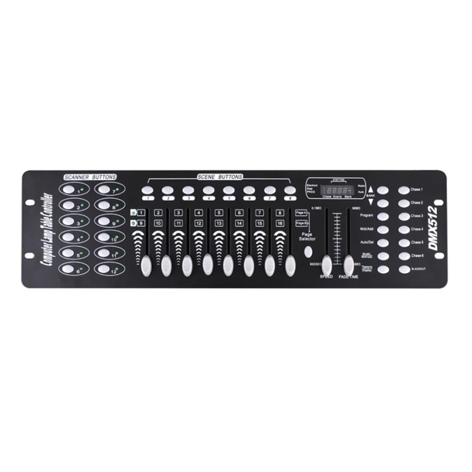 192 DMX контроллер диджей оборудование DMX 512 консольная часть освещения для светодиодный Par перемещение диджейский прожектор контроллер - Цвет: UK Plug