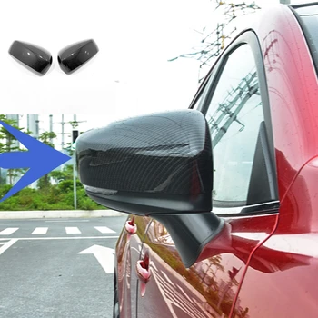 

Carbon fibre Style For Mazda 3 Axela 2014 2015 2016 2017 Accessories Car rearview mirror cover frame Cover Trim Car Styling 2PCS