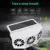 Solar/USB Dual Charging Vehicle Cooling Tool Автомобильный Вытяжной Вентилятор Автомобильная Циркуляция Воздуха Дымовой Вытяжной Вентилятор Автомобильный Вентиляционный Вентилятор