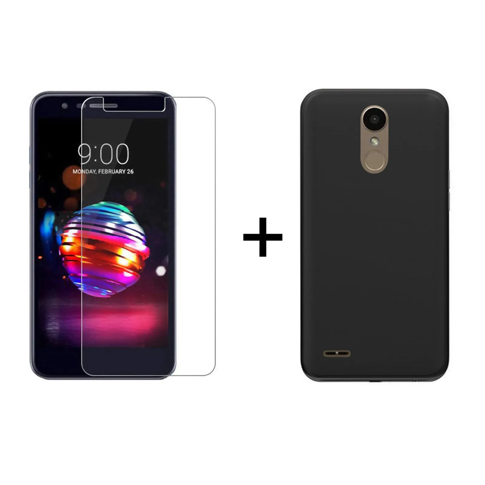 TBOC Упаковка: чехол из гелевого ТПУ+ Защитная пленка для экрана для LG K10()(5,") Силиконовая ультратонкая Гибкая устойчивая стук Caidas