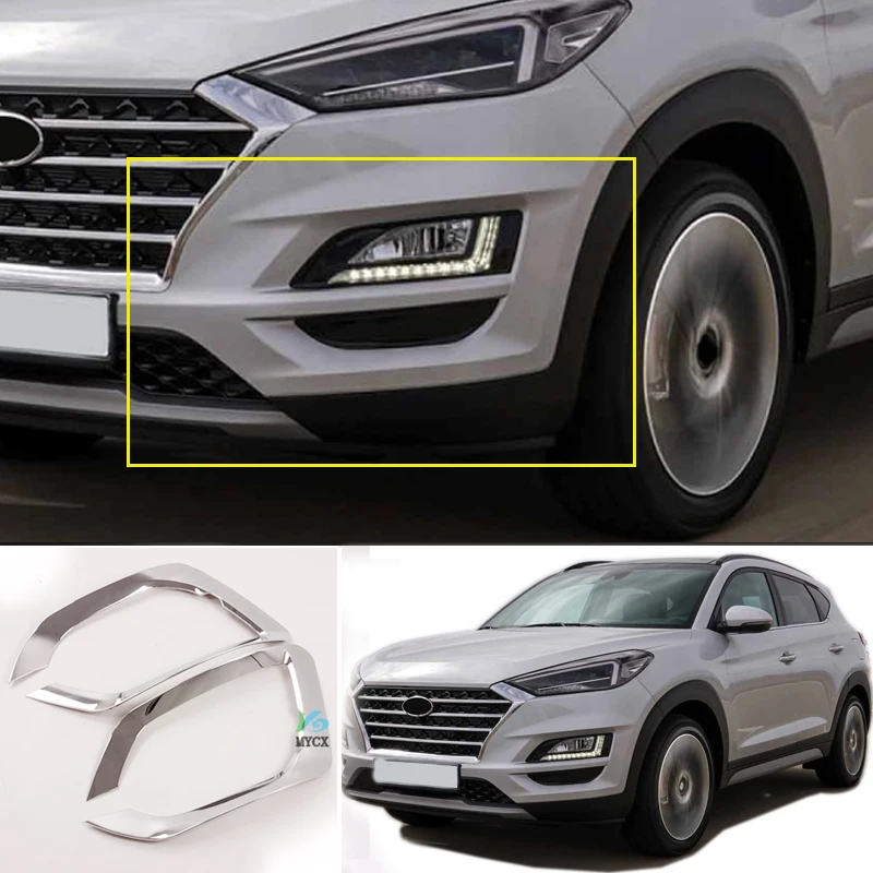 2 stücke Für Hyundai Tucson 2020 2021 Nebelscheinwerfer Rahmen Dekoration  Spezielle Nebel Lampe Scheinwerfer Nebel Lampe