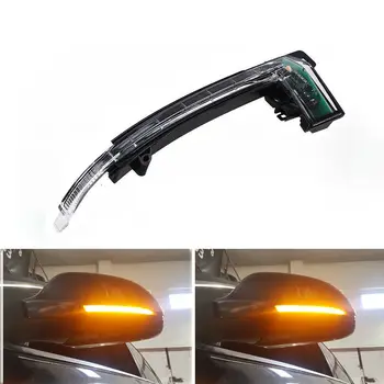

Right Reverse Mirror Side Light Right Wing Side Rear View Mirror Indicator Turn Light Amvber Waterproof For AUDI A3 A4 A5 A8