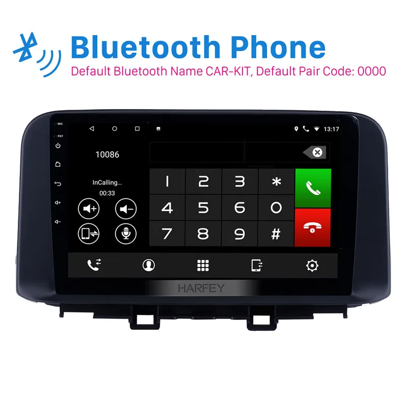 Sale Harfey 10.1inch Android 8.1 for Hyundai ENCINO Kona 2018 2019 HD Touchscreen car GPS Radio AUX Carplay 3G Steering Wheel Control 3