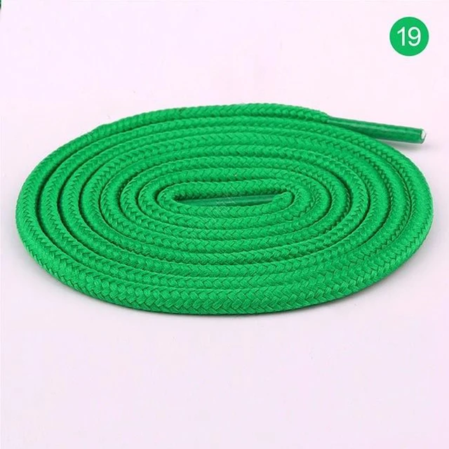 2022 New Shoelace Unisex Ropes Multicolor Waxed Round Cord Dress Shoe Laces Diy High Quality Solid 70-160Cm Colourful Shoelace 19