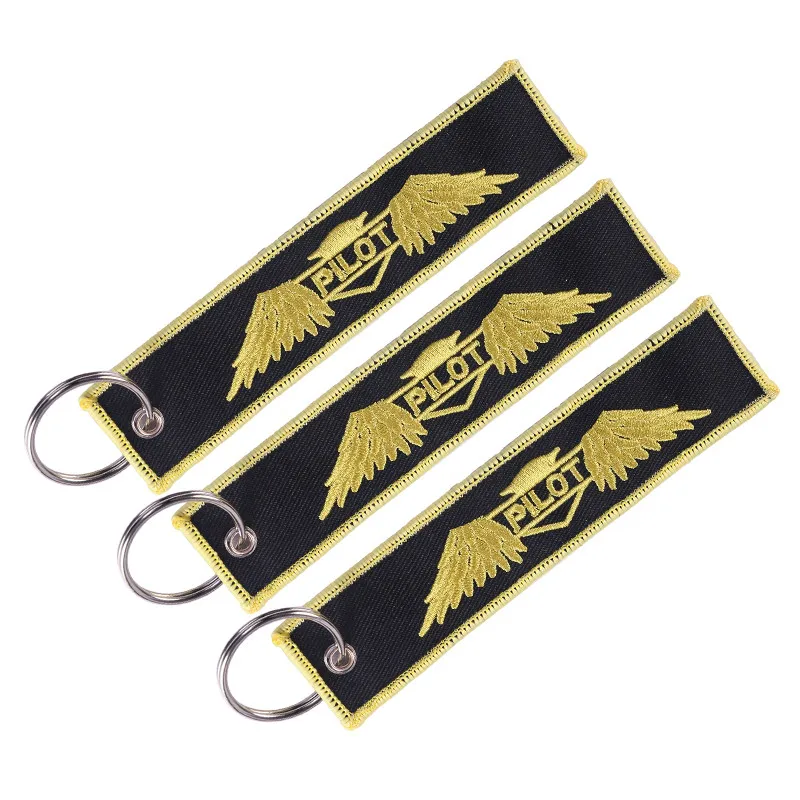 Бирка для багажа с вышивкой Pilot