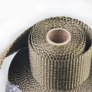 

5M Motorcycles Exhaust Front Pipe Heat Shield Tape Wrap Insulation Resistant Downpipe with Stainless Ties
