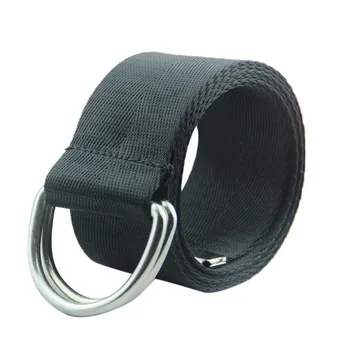 

Men's and women's adjustable buckle belt mesh canvas belt outdoor sports