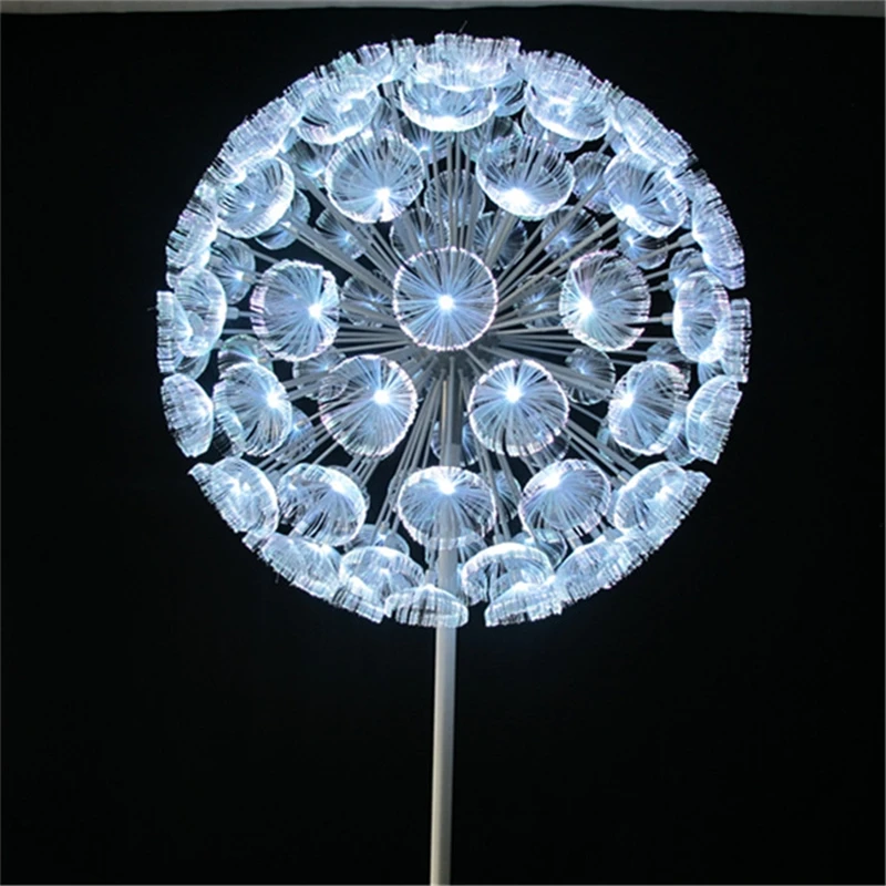 Наружное оптоволоконное освещение Одуванчик декоративный уличный фонарь для