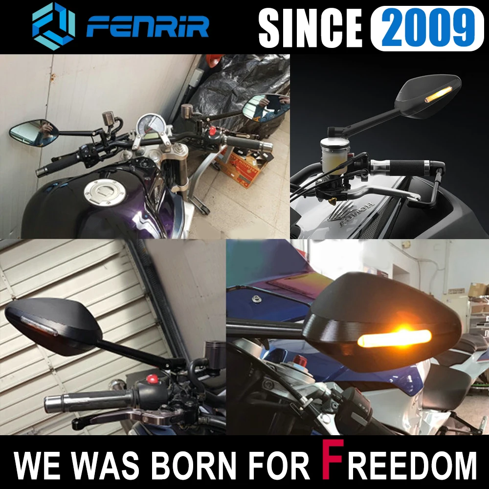 Мотоциклетное боковое зеркало алюминиевое зеркало заднего вида с ЧПУ и поворотным сигналом светодиодный светильник для VELOCE NAKED Benelli Hyosung Honda suzuki kawasaki KTM