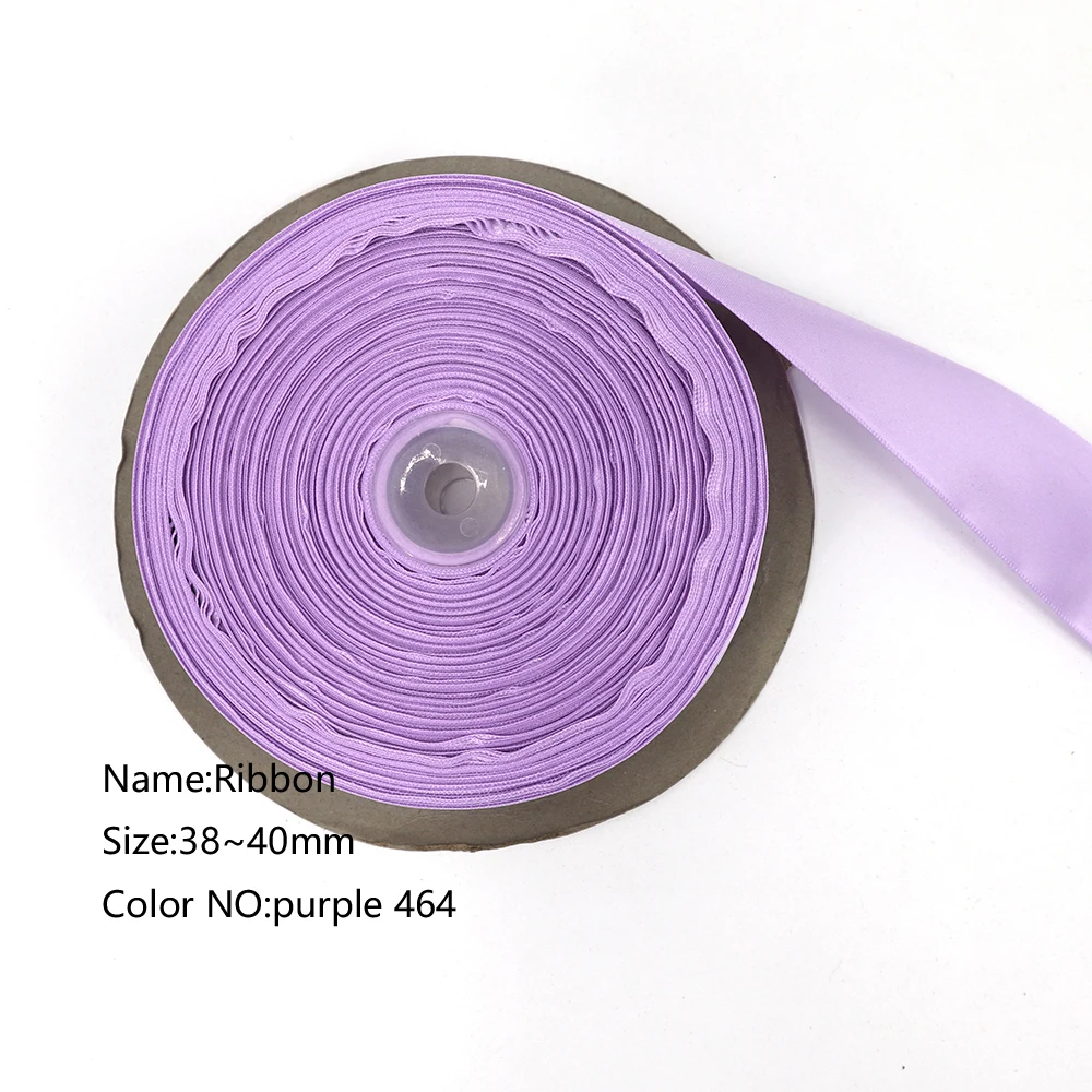 Purple 464 Юбка аксессуары 40 мм ленты для рукоделия лук ручной работы подарочная упаковка вечерние свадебные декоративные - Цвет: Purple 464
