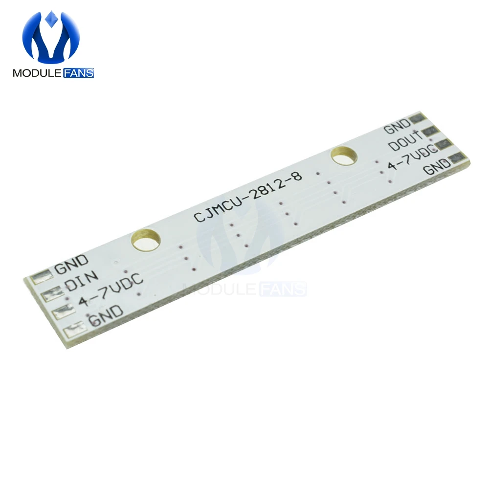 WS2812 WS 2811 5050 RGB модуль панели светодиодной лампы 5 в 8 битная Радужная светодиодная