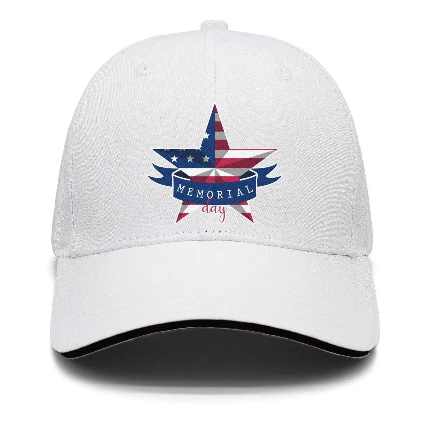 TSDFCMemorial день пентаграмма флаг мужские повседневные Регулируемые Сетки капитан Хлопок Бейсболки Шляпа