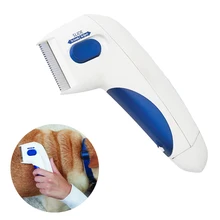 OWDBOB кошка собака электрическая расческа от блох щетка анти удаление Kill Lice очиститель электрическая голова домашних животных блох электронный Расчёска для вычёсывания вшей для собаки