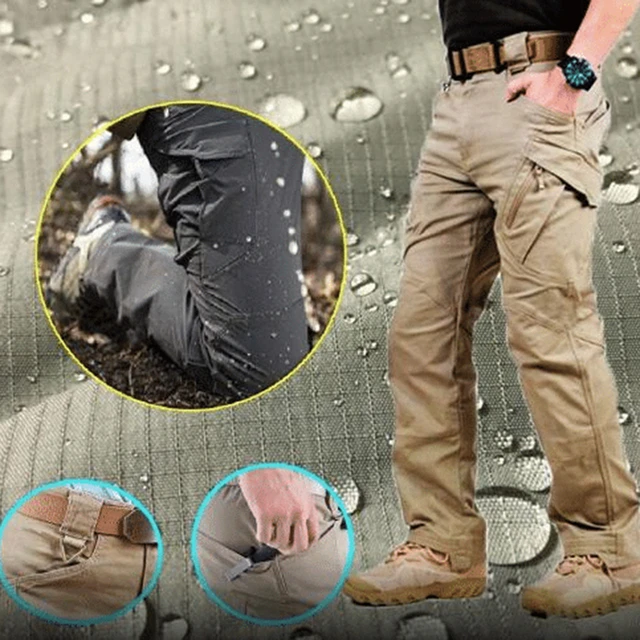 Pantalones impermeables para hombre, ropa informal de trabajo para