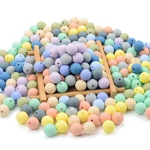 Perles de dentition en Silicone pour bébé, 10 pièces, 12mm, qualité alimentaire, sans PBA 