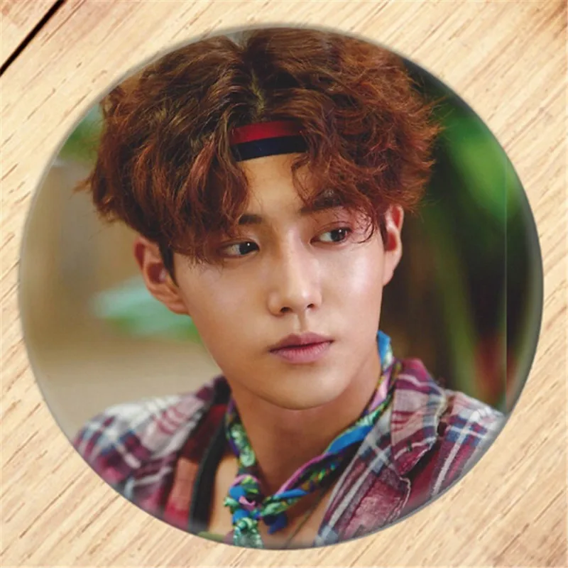 Kpop EXO CHANYEOL KAI SEHUN брошь на булавке Значки для одежды украшение для рюкзака ювелирные изделия B061 - Окраска металла: 7
